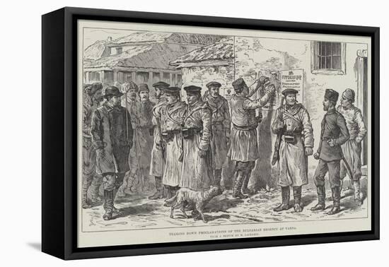 Tearing Down Proclamations of the Bulgarian Regency at Varna-Johann Nepomuk Schonberg-Framed Premier Image Canvas