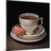Teascape with Strawberry Macaron-Catherine Abel-Mounted Giclee Print