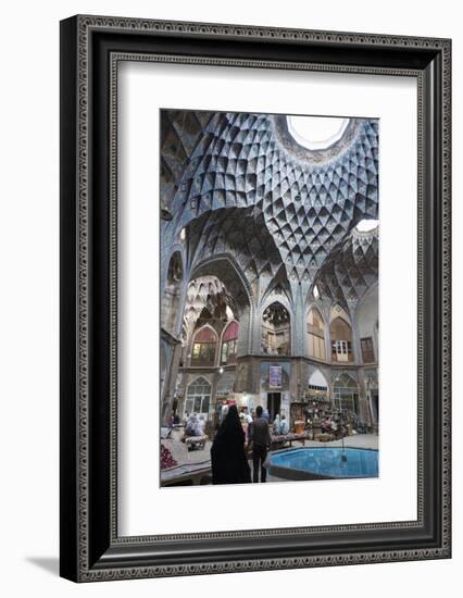 Teashop in a Khan, Bazar, Kashan, Iran, Western Asia-Eitan Simanor-Framed Photographic Print