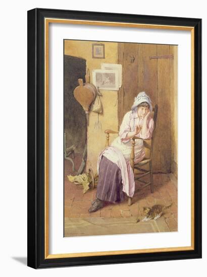 Teasing the Kitten-Charles Edward Wilson-Framed Giclee Print
