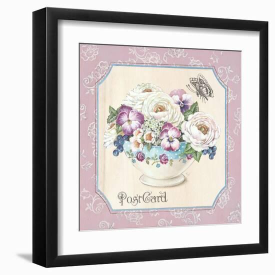 Teatime Pansies-Stefania Ferri-Framed Art Print