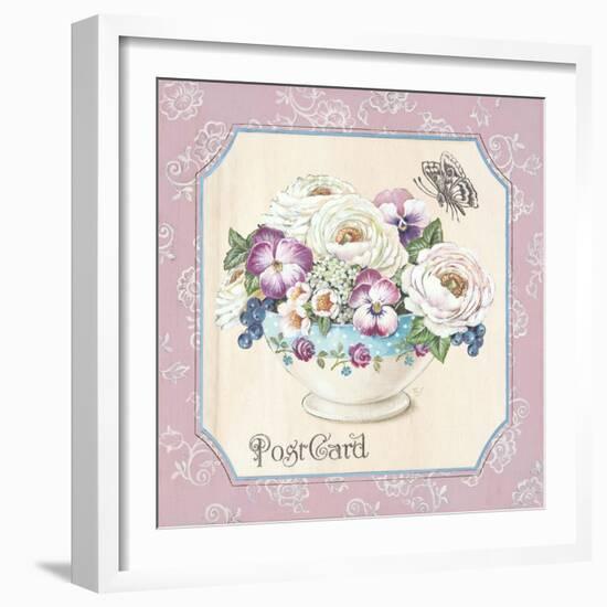 Teatime Pansies-Stefania Ferri-Framed Art Print