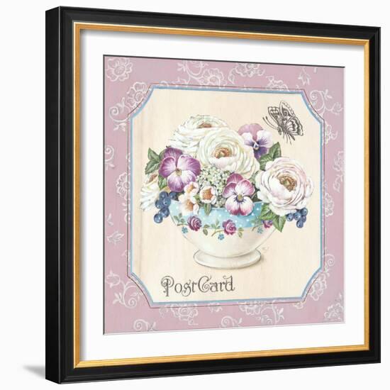 Teatime Pansies-Stefania Ferri-Framed Art Print