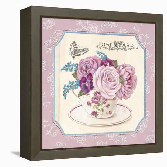 Teatime Roses-Stefania Ferri-Framed Stretched Canvas