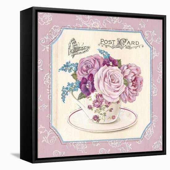 Teatime Roses-Stefania Ferri-Framed Stretched Canvas