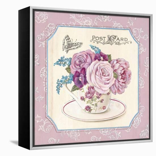 Teatime Roses-Stefania Ferri-Framed Stretched Canvas