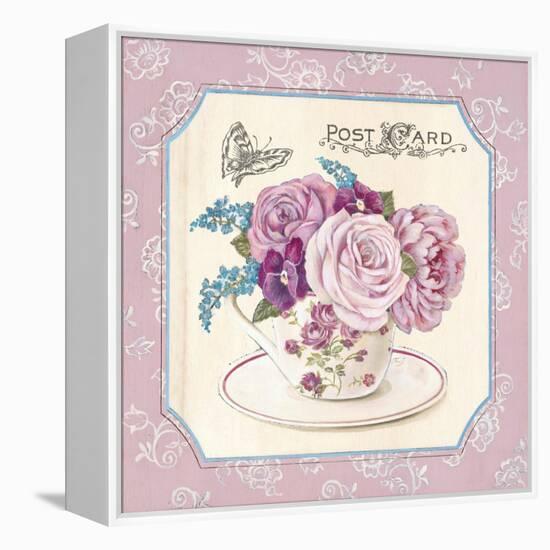 Teatime Roses-Stefania Ferri-Framed Stretched Canvas