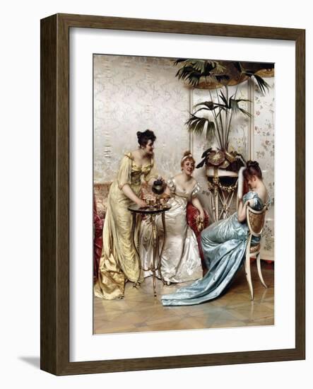 Teatime Tales-Joseph Frederic Soulacroix-Framed Giclee Print