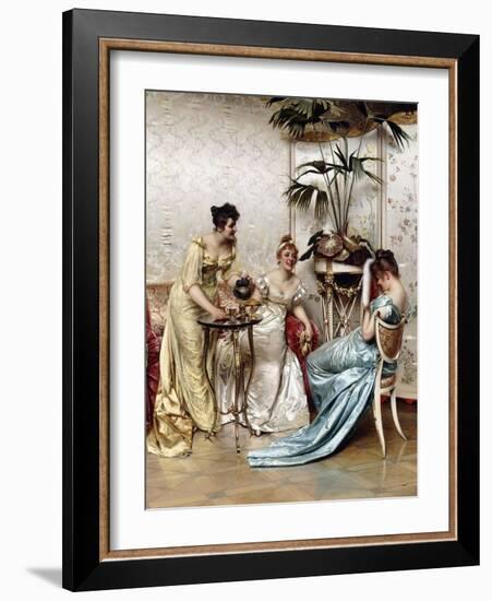 Teatime Tales-Joseph Frederic Soulacroix-Framed Giclee Print