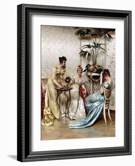 Teatime Tales-Joseph Frederic Soulacroix-Framed Giclee Print