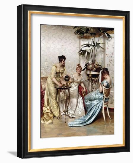 Teatime Tales-Joseph Frederic Soulacroix-Framed Giclee Print