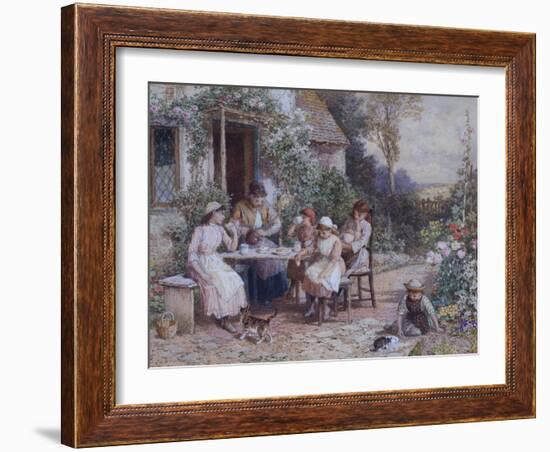 Teatime-Myles Birket Foster-Framed Giclee Print