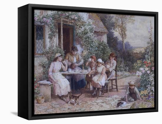 Teatime-Myles Birket Foster-Framed Premier Image Canvas