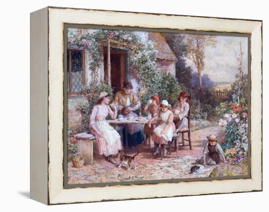 Teatime-Myles Birket Foster-Framed Premier Image Canvas