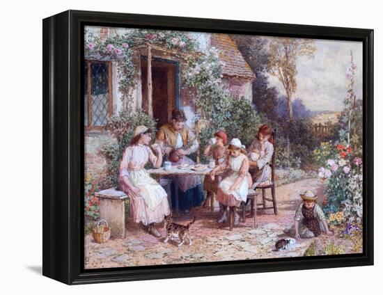 Teatime-Myles Birket Foster-Framed Premier Image Canvas