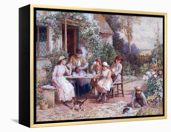 Teatime-Myles Birket Foster-Framed Premier Image Canvas