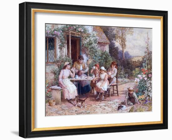 Teatime-Myles Birket Foster-Framed Giclee Print