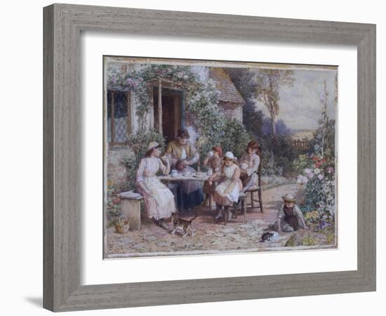 Teatime-Myles Birket Foster-Framed Giclee Print