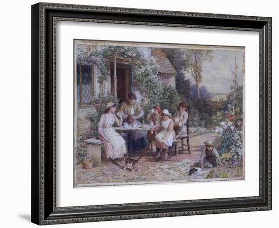 Teatime-Myles Birket Foster-Framed Giclee Print