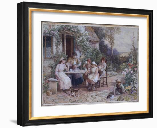 Teatime-Myles Birket Foster-Framed Giclee Print