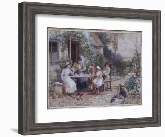 Teatime-Myles Birket Foster-Framed Giclee Print