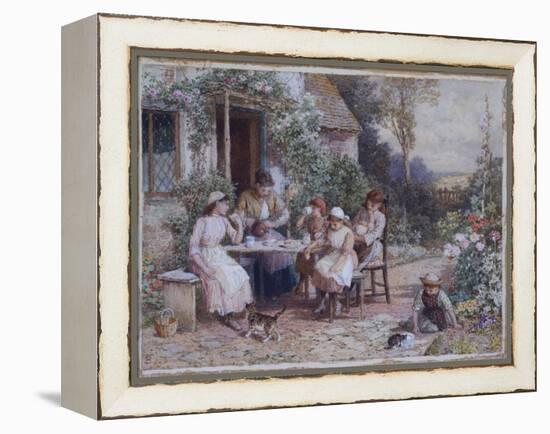 Teatime-Myles Birket Foster-Framed Premier Image Canvas