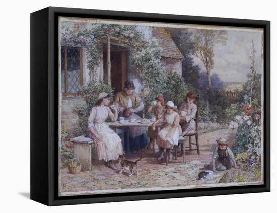 Teatime-Myles Birket Foster-Framed Premier Image Canvas