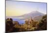 Teatro Greco, Taormina, with Etna Beyond, 1852 (Oil on Canvas)-Karl Robert Kummer-Mounted Giclee Print