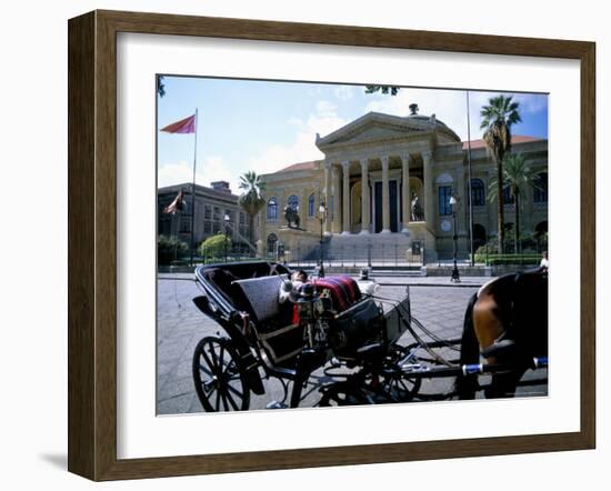 Teatro Massimo, Palermo, Island of Sicily, Italy, Mediterranean-Oliviero Olivieri-Framed Photographic Print