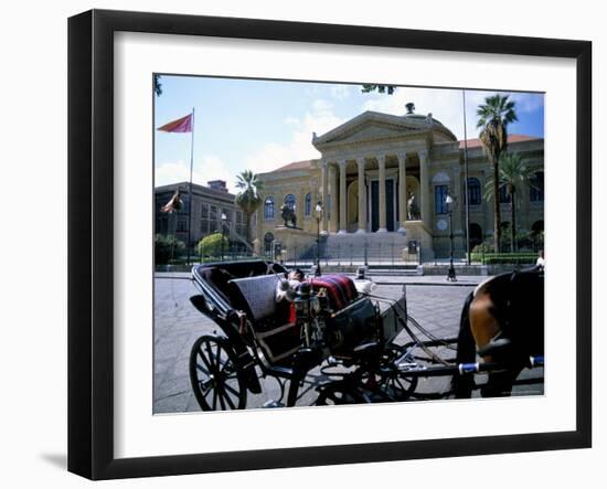 Teatro Massimo, Palermo, Island of Sicily, Italy, Mediterranean-Oliviero Olivieri-Framed Photographic Print