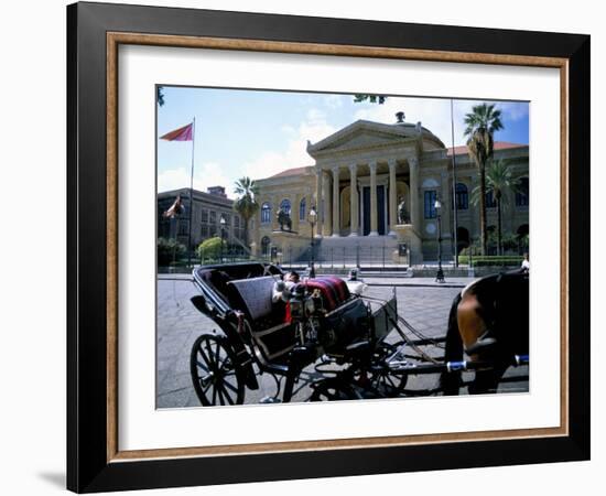 Teatro Massimo, Palermo, Island of Sicily, Italy, Mediterranean-Oliviero Olivieri-Framed Photographic Print