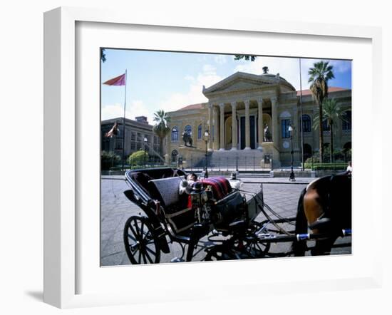 Teatro Massimo, Palermo, Island of Sicily, Italy, Mediterranean-Oliviero Olivieri-Framed Photographic Print