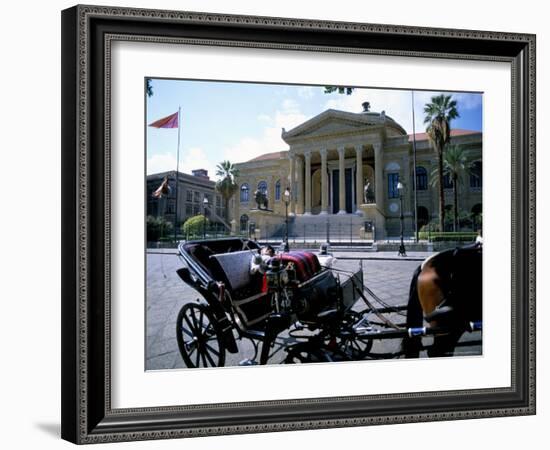 Teatro Massimo, Palermo, Island of Sicily, Italy, Mediterranean-Oliviero Olivieri-Framed Photographic Print