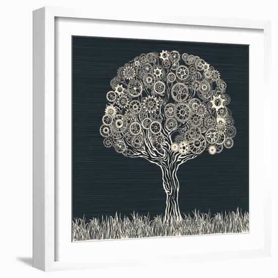 Tech Tree.-RYGER-Framed Art Print