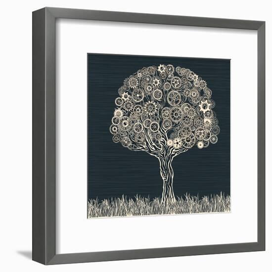 Tech Tree.-RYGER-Framed Art Print