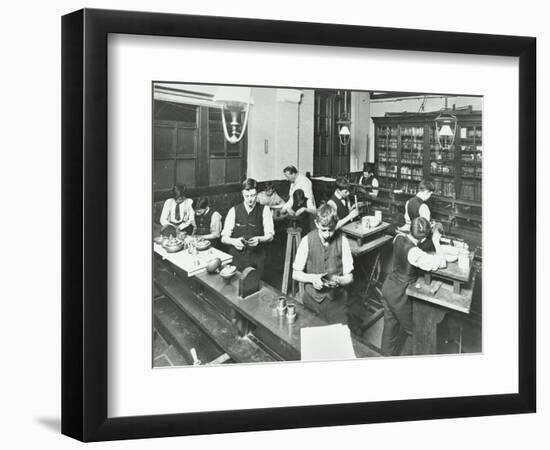 Technical Instruction, Haselrigge Road School, Clapham, London, 1914-null-Framed Photographic Print