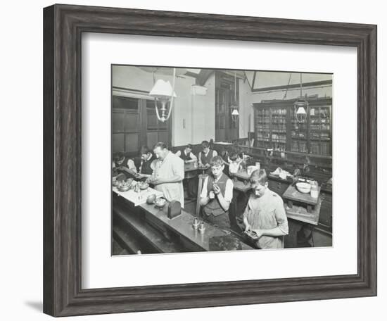 Technical Instruction, Haselrigge Road School, Clapham, London, 1914--Framed Photographic Print