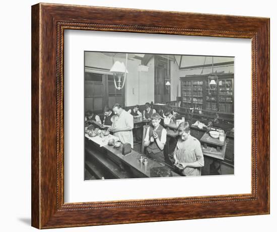 Technical Instruction, Haselrigge Road School, Clapham, London, 1914-null-Framed Photographic Print