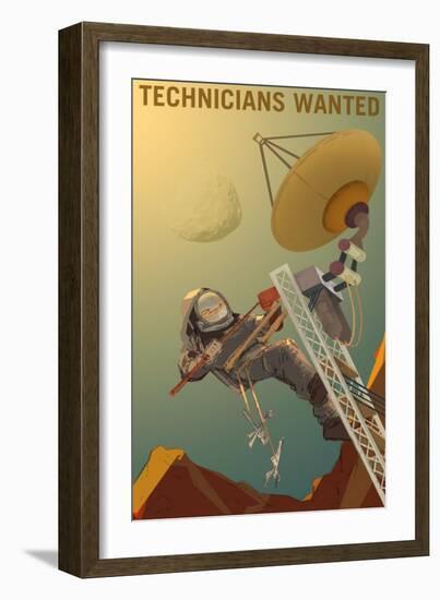 Technicians Wanted-NASA-Framed Premium Giclee Print