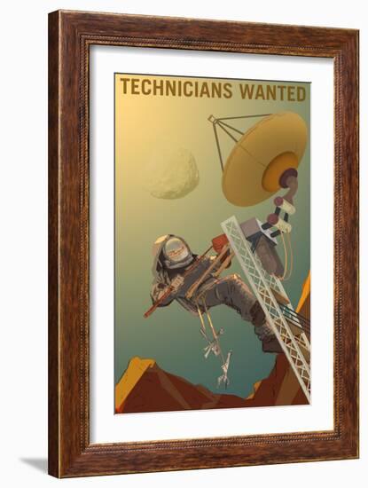 Technicians Wanted-NASA-Framed Premium Giclee Print