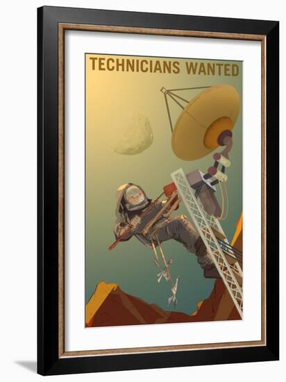 Technicians Wanted-NASA-Framed Premium Giclee Print