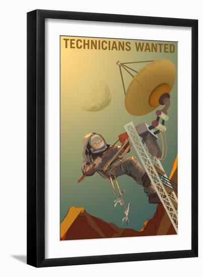 Technicians Wanted-NASA-Framed Premium Giclee Print