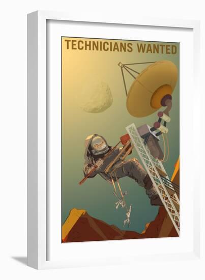 Technicians Wanted-NASA-Framed Premium Giclee Print