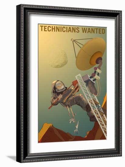 Technicians Wanted-NASA-Framed Premium Giclee Print