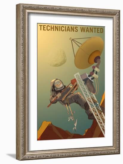 Technicians Wanted-NASA-Framed Art Print