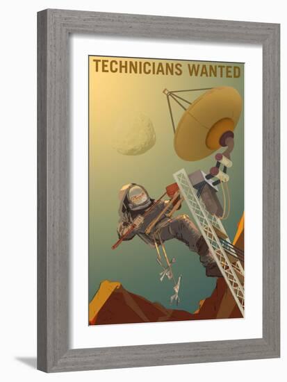 Technicians Wanted-NASA-Framed Art Print