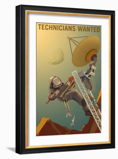 Technicians Wanted-NASA-Framed Art Print