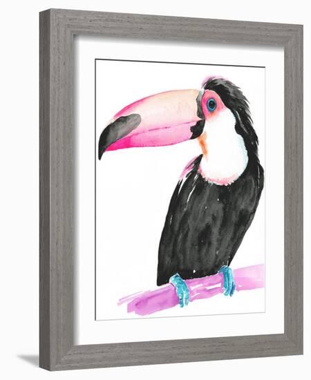 Technicolor Toucan II-Jennifer Parker-Framed Art Print