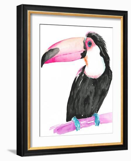 Technicolor Toucan II-Jennifer Parker-Framed Art Print