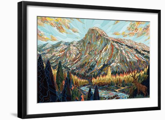 Technicolor-HR-FM-Framed Art Print